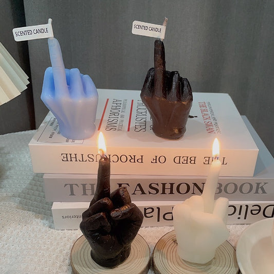 Finger shaped candle  creative middle finger  candle  | Mix Mix Style [Hot Seller]