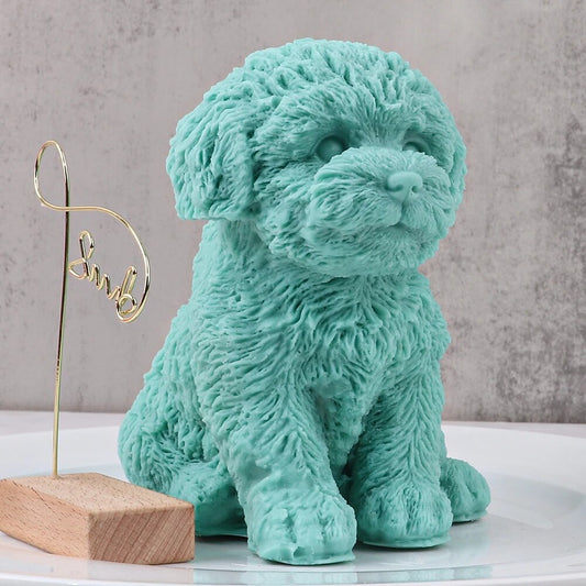 Teddy Dog Silicone Mold Cute Animal Handmade Craft Candle Resin DIY Silicone Wax Molds Decor bMix Mix Style [Hot Seller]