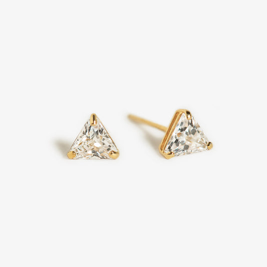 Moissanite Trinity 18K Gold Plated Studs | Mix Mix Style [Hot Seller]