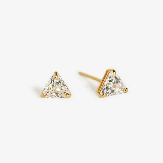 Trinity Stud 18K Gold Plated Earrings | Mix Mix Style [Hot Seller]