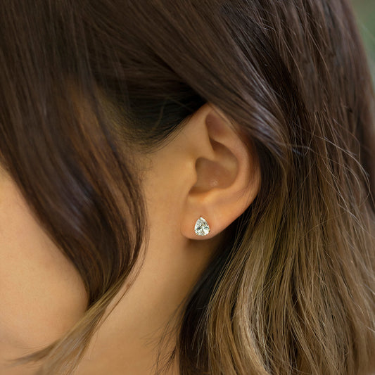 Moissanite Pear 18K Gold Plated Studs | Mix Mix Style [Hot Seller]