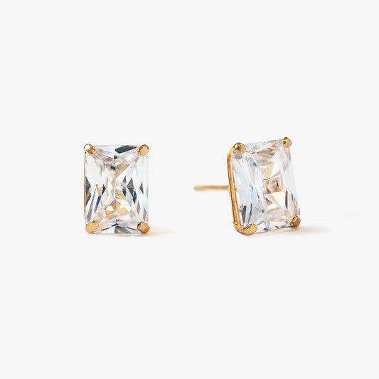 Emerald Cut 18K Gold Plated Studs | Mix Mix Style [Hot Seller]