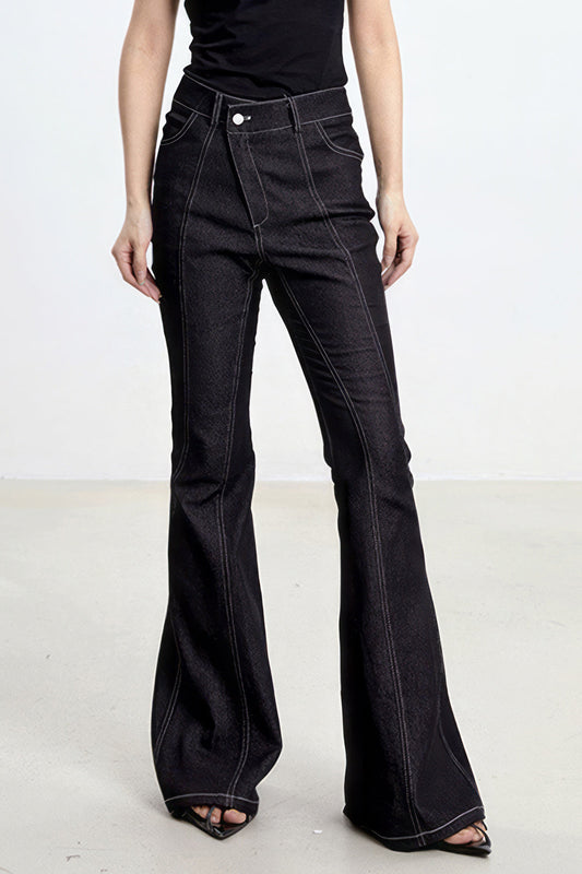 Classic Flared Jeans - Black | Mix Mix Style [Hot Seller]