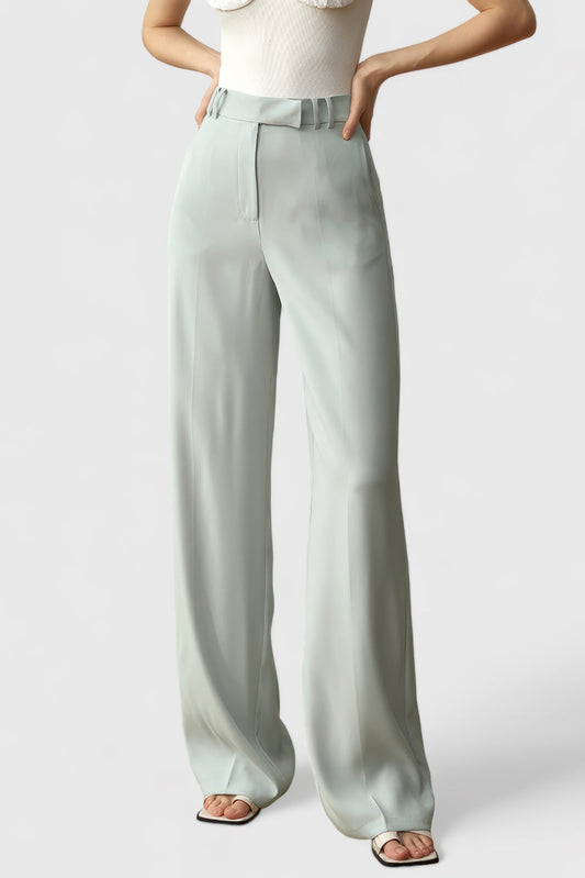 Classic High Waisted Trousers - Green | Mix Mix Style [Hot Seller]