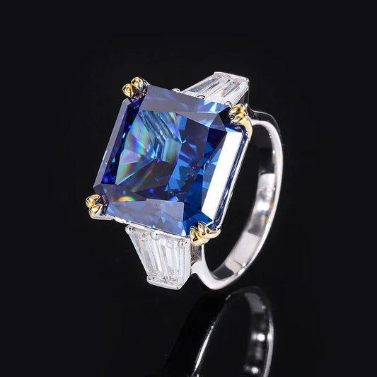 Pink Solitarie Cushion Cut Lab Grown Diamonds 18k White Gold Luxury Engagement Ring