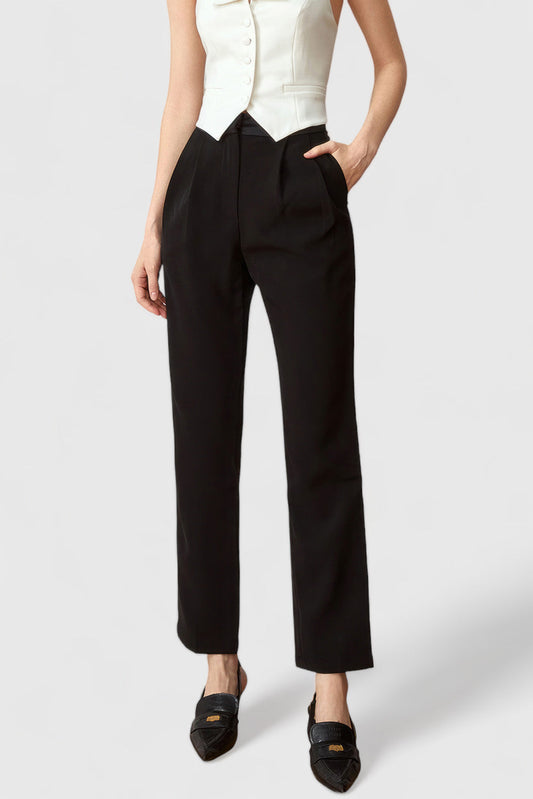 Office Trousers - Black | Mix Mix Style [Hot Seller]