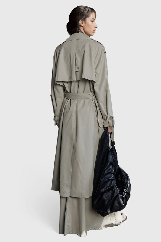 Vanilla Outwear Long Regular Trenchcoat with Belt | Mix Mix Style [Hot Seller]