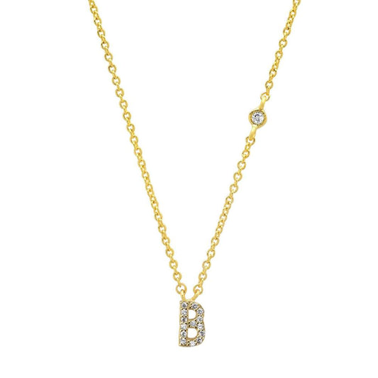 Alphabet Pendant Necklace | 925 Sterling Silver Gold | Mix Mix Style [Hot Seller]