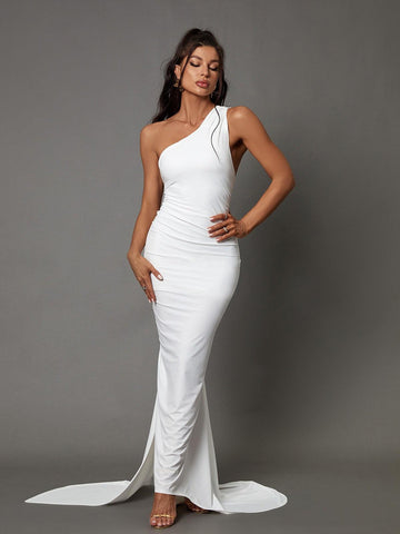 White Backless Maxi Dress | Mix Mix Style [Hot Seller]