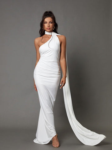White Backless Maxi Dress | Mix Mix Style [Hot Seller]