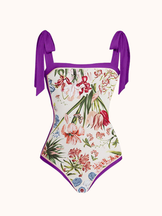 Multicolor Printed Swimwear Two Piece Set | Mix Mix Style