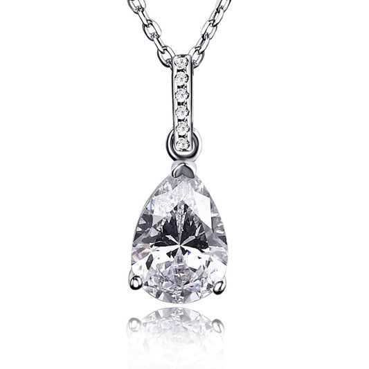 18k White Gold Plated Moissanite Jewelry Necklace | Mix Mix Style [Hot Seller]