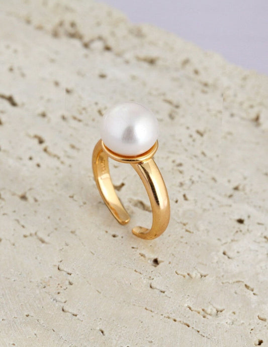 Freshwater Akoya Pearl Solitaire Ring | Mix Mix Style [Hot Seller]