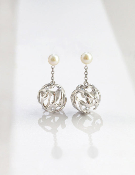 Akoya Pearl Pendant 925 Sterling Silver Earrings | Mix Mix Style [Hot Seller]