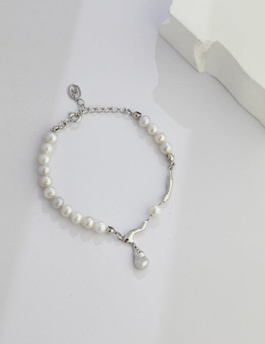 Akoya Pearl elegant sterling silver Bracelet | Mix Mix Style [Hot Seller]