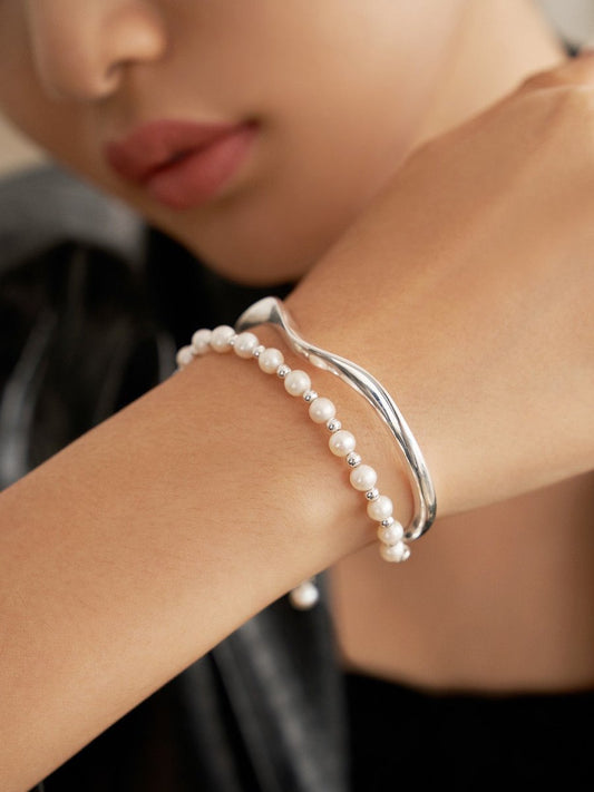 3 Ways Pearl Bracelets - Sterling Silver with Pearls Bracelets | Mix Mix Style