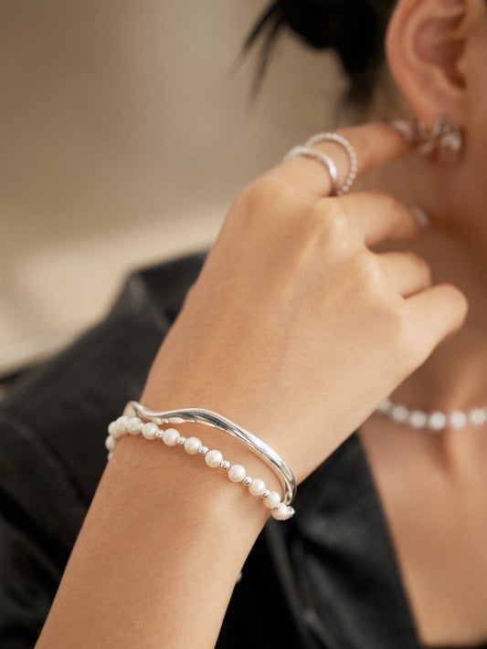 3 Ways Pearl Bracelets - Sterling Silver with Pearls Bracelets | Mix Mix Style
