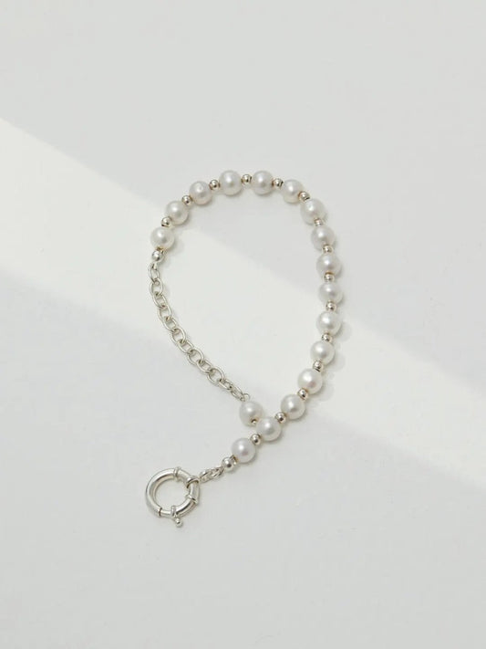 Classic Akoya Pearl s925 Sterling Silver Bracelet | Mix Mix Style