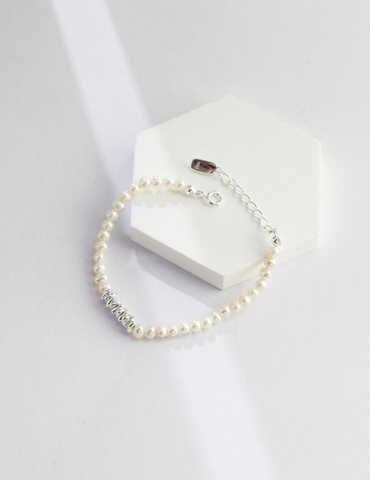 Elegant s925 Sterling Silver and Akoya Pearl Bead Bracelet | Mix Mix Style [Hot Seller]