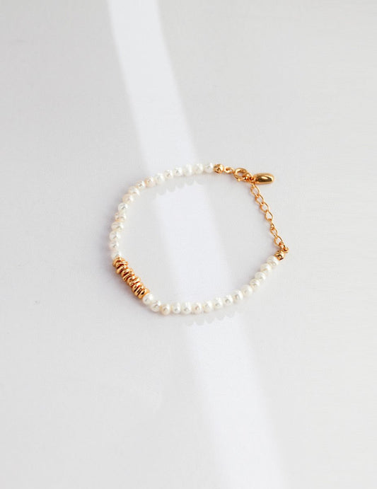 Elegant s925 Sterling Silver and Akoya Pearl Bead Bracelet | Mix Mix Style [Hot Seller]