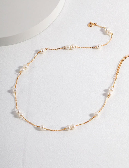 Simple and Classic Freshwater Pearl Necklace | Mix Mix Style